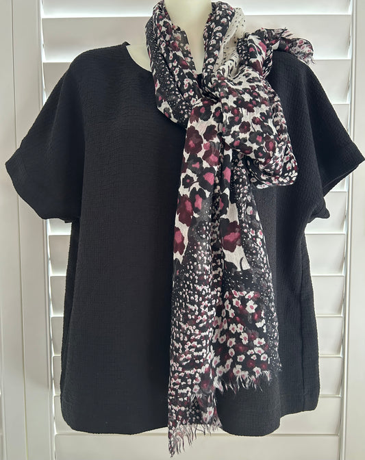 SEED  HERITAGE top with Scarf Size 10