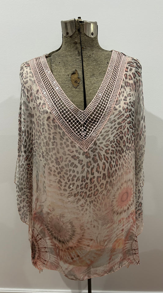 La Strada Kaftan top Size XL