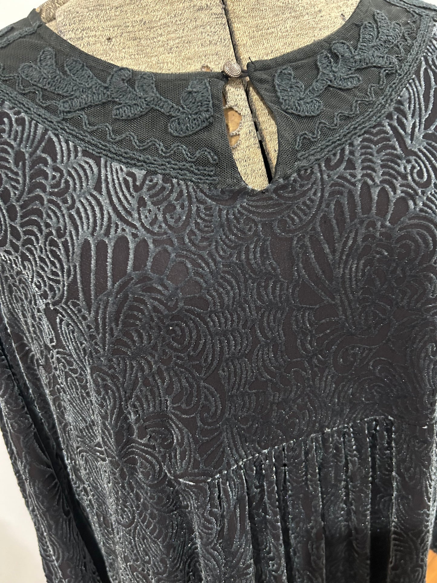 Blue illusion dress Size L
