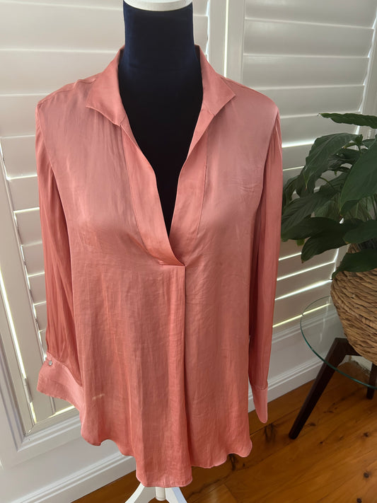 WITCHERY long line blouse size 14