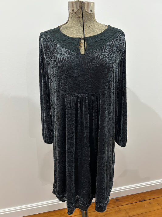 Blue illusion dress Size L