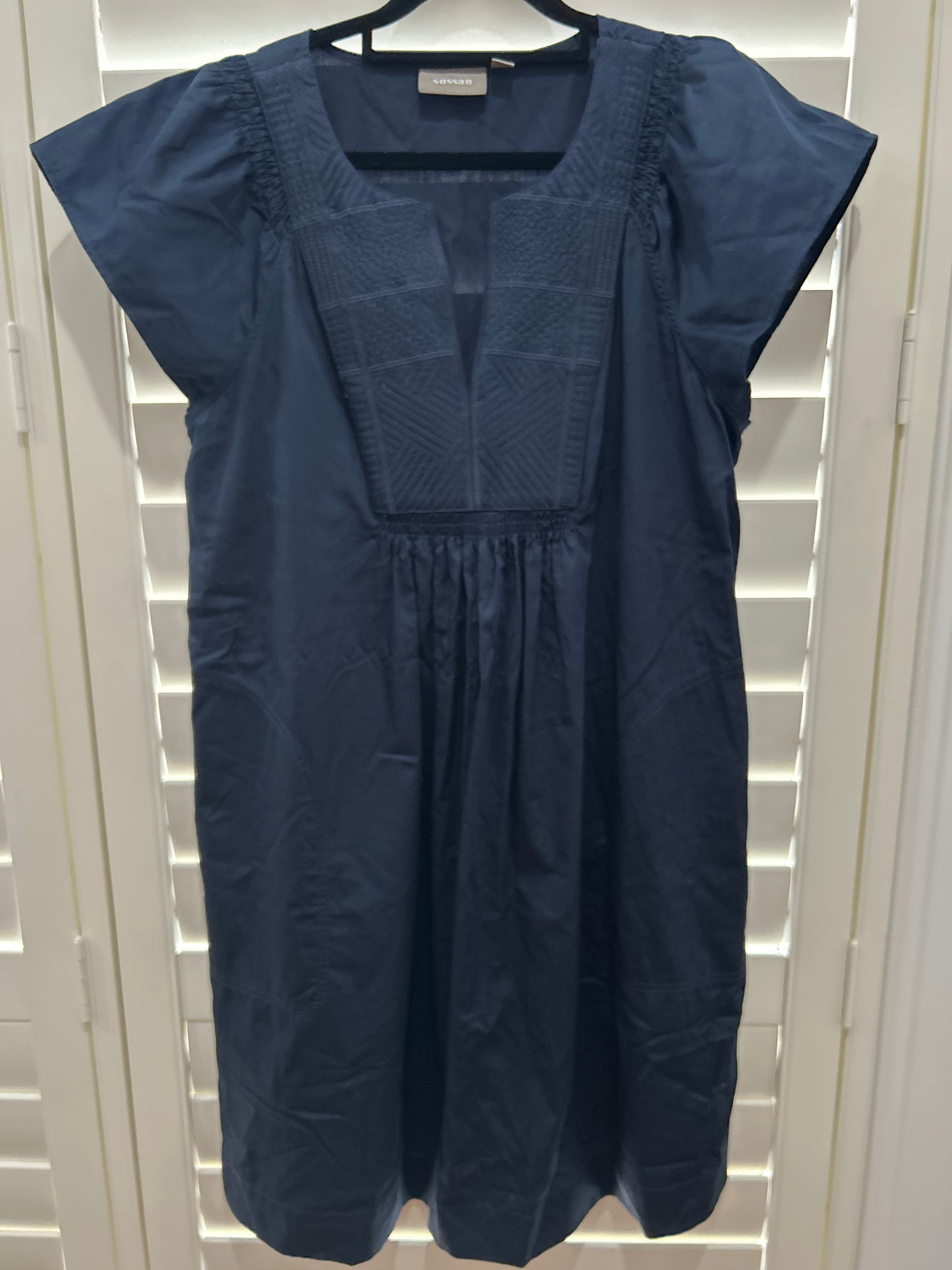 Sussan dress 100% polished cotton size 10 free HAT